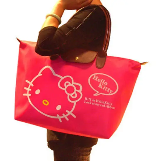 

Сумка на плечо Hello Kitty, женская сумка, ручная сумка, сумка для мамы, детская складная сумка