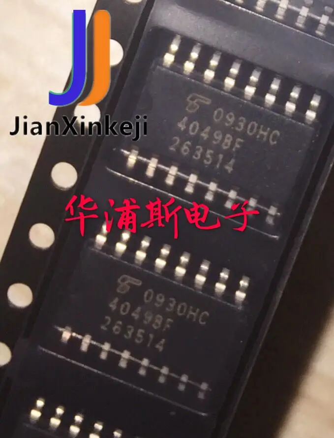 20pcs 100% orginal new TC4049BF 5.2mm SMD Mid Body 4049BF SO-16 Genuine Toshiba 
20pcs 100% orginal new TC4049BF 5.2mm SMD Mid Body 4049BF SO-16 Genuine Toshiba