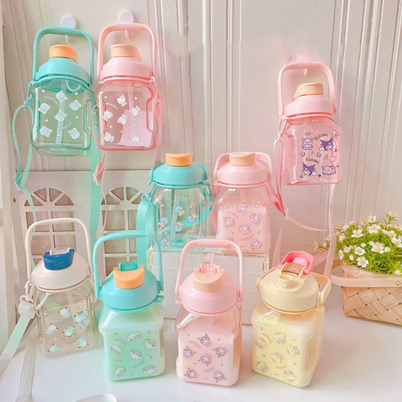 Sanrio Kawaii Kuromi Water Cup My Melody Pochacco Cartoon Cute Plastic Straw Cup Student Summer Travel Large-capacity Water Cup
Sanrio Kawaii Kuromi Water Cup My Melody Pochacco Cartoon Cute Plastic Straw Cup Student Summer Travel Large-capacity Water Cup