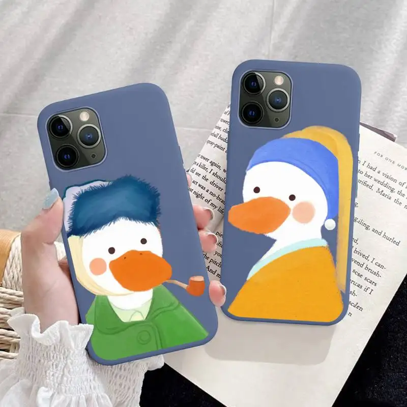 Cute Cartoon Duck Phone Case for iPhone 11 12 13 Mini Pro Xs Max 8 7 6 6S Plus X XR Solid Candy Color Case
Cute Cartoon Duck Phone Case for iPhone 11 12 13 Mini Pro Xs Max 8 7 6 6S Plus X XR Solid Candy Color Case