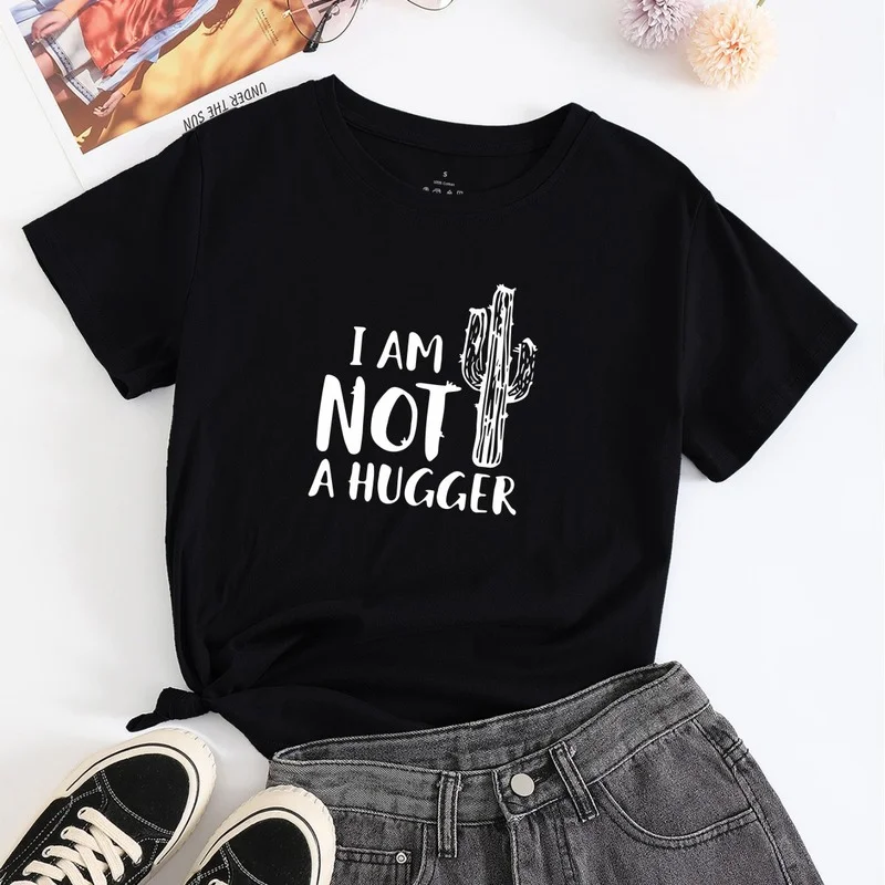 Women T-shirt Summer Graphic Casual 100% Cotton Short Sleeve Letter Cactus Print Female Fashion Regular T Shirt O-Neck Tees Tops
Women T-shirt Summer Graphic Casual 100% Cotton Short Sleeve Letter Cactus Print Female Fashion Regular T Shirt O-Neck Tees Tops