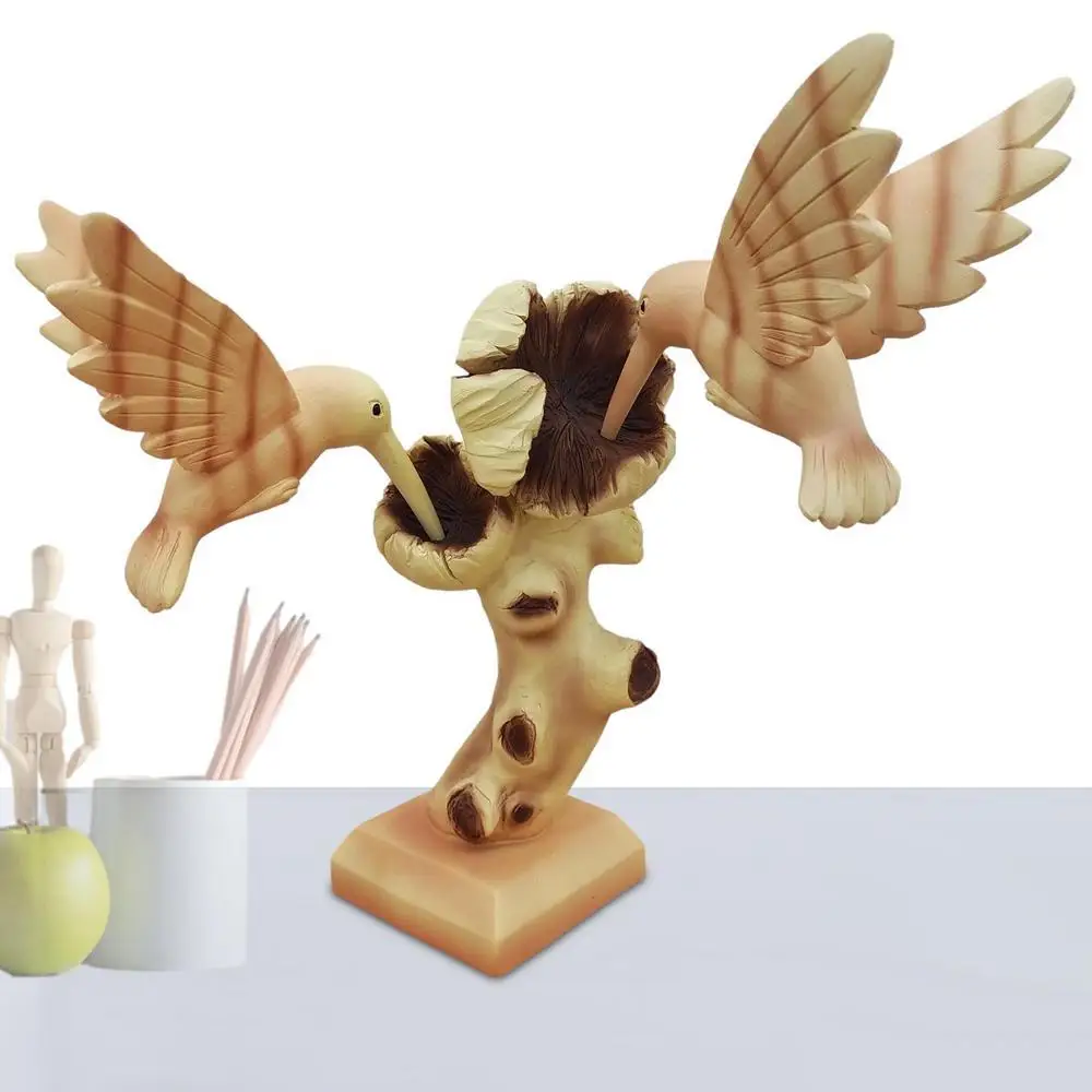 Resin Birds Figurines Decorative Bird Figurine Bird Sculptures Home Decor Resin Bird Pecking Wood Crafts Decorative Animal
Resin Birds Figurines Decorative Bird Figurine Bird Sculptures Home Decor Resin Bird Pecking Wood Crafts Decorative Animal