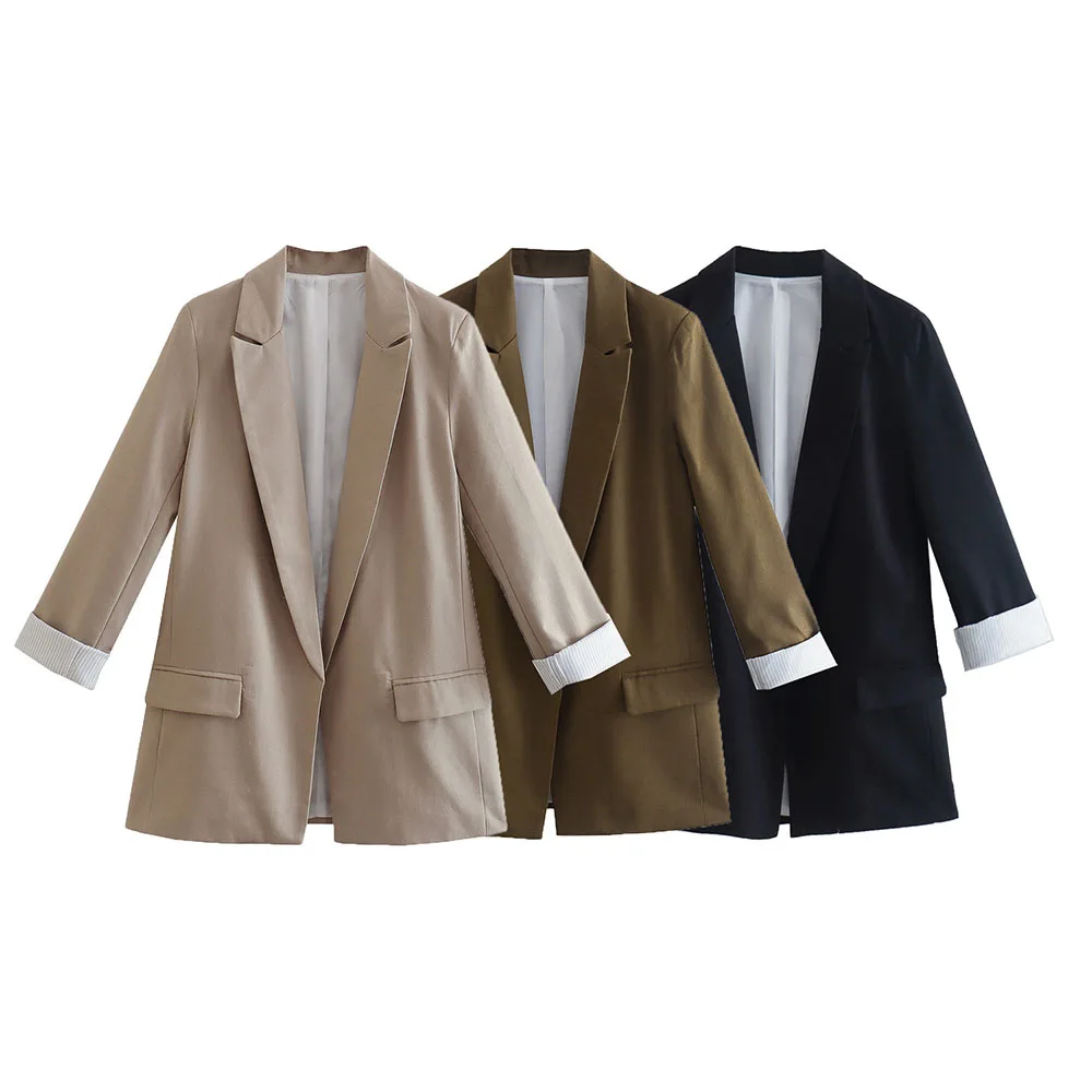 2022 women's summer new printed sleeve linen casual suit jacket fashionable loose temperament all-match top
2022 women's summer new printed sleeve linen casual suit jacket fashionable loose temperament all-match top