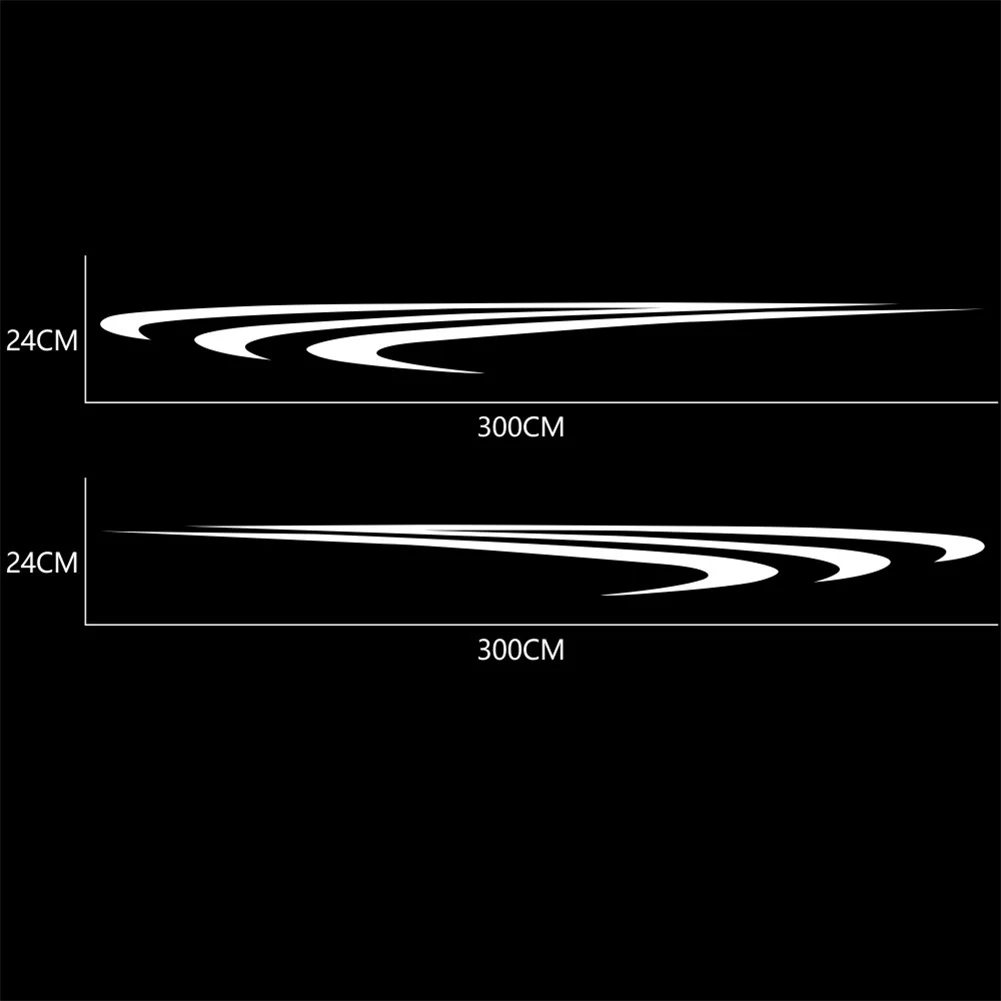 2pcs Car Stickers Exterior Parts White 300*24CM Fit For RV Caravan Travel Trailer Vinyl Side Body Racing Graphic Decal Sticker
2pcs Car Stickers Exterior Parts White 300*24CM Fit For RV Caravan Travel Trailer Vinyl Side Body Racing Graphic Decal Sticker