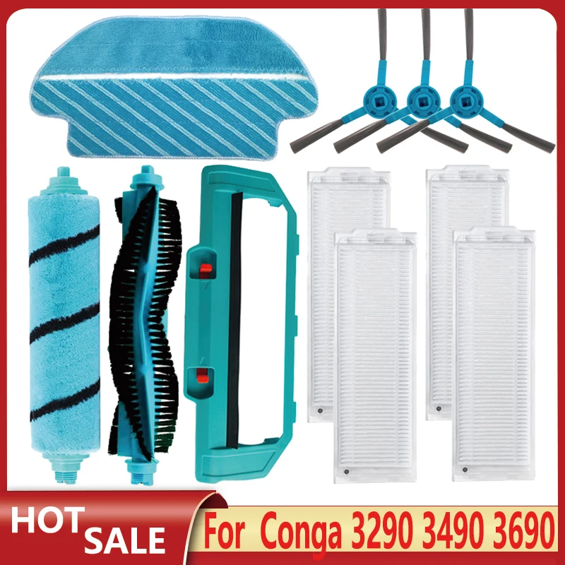 Main Brush Hepa Filter Mop Cloth Parts For Cecotec Conga 3290 3390 3490 3590 3690 3790 3890 Ultra Titanium Vital Vacuum Cleaner
Main Brush Hepa Filter Mop Cloth Parts For Cecotec Conga 3290 3390 3490 3590 3690 3790 3890 Ultra Titanium Vital Vacuum Cleaner