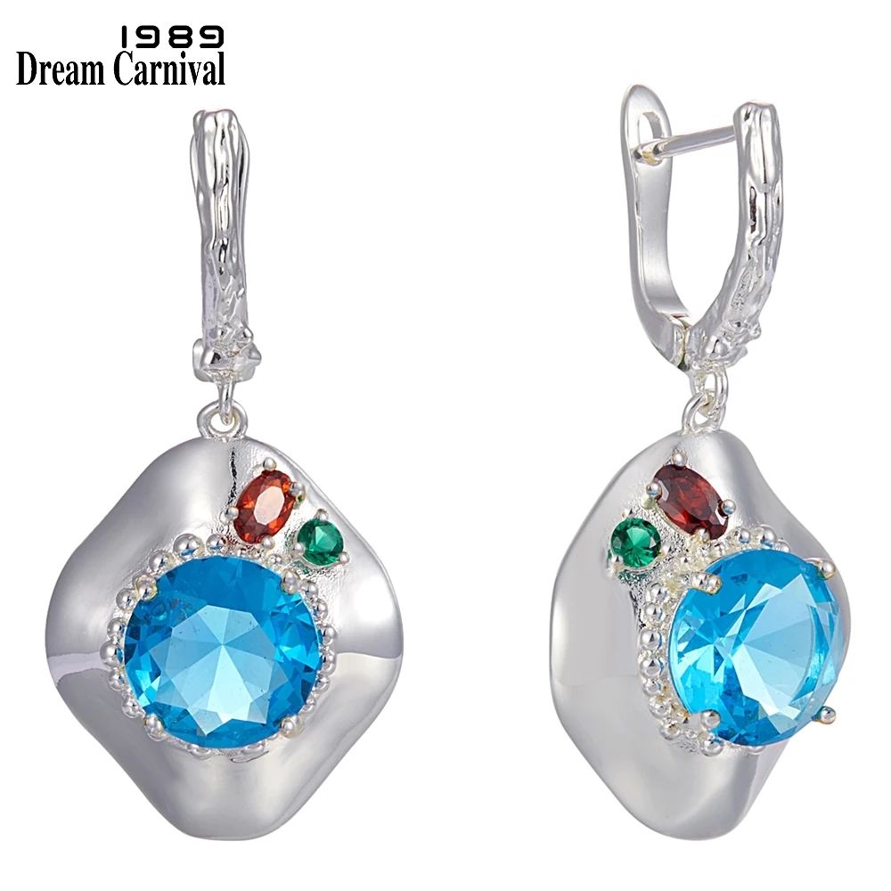 Sky Blue Zircon Dangle Earrings for Women Ladies Wedding Jewelry Silver Plated Lovely Radiant Cut CZ DreamCarnival1989 WE4002S
Sky Blue Zircon Dangle Earrings for Women Ladies Wedding Jewelry Silver Plated Lovely Radiant Cut CZ DreamCarnival1989 WE4002S