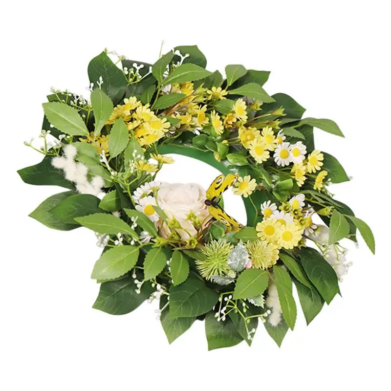 Artificial Wreath Door Wreath 13 Inch Chamomile Rose Eucalyptus Leaves Spring Wreath Round Door For The Home Front Door Decor
Artificial Wreath Door Wreath 13 Inch Chamomile Rose Eucalyptus Leaves Spring Wreath Round Door For The Home Front Door Decor