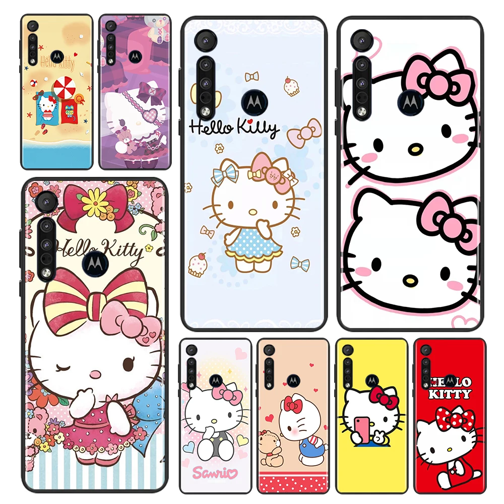 Cartoon Cat Hello Kitty For Motorola Moto G9 G8 E20 E7 E6 One Marco Hyper Fusion Power Lite Edge Plus Black TPU Phone Case Capa
Cartoon Cat Hello Kitty For Motorola Moto G9 G8 E20 E7 E6 One Marco Hyper Fusion Power Lite Edge Plus Black TPU Phone Case Capa