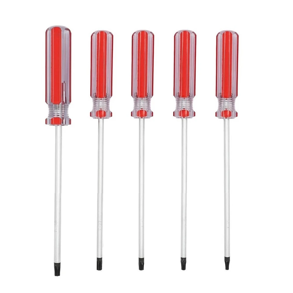 5pcs Torx Screwdriver Set Magnetic Torx Star Bit Driver Security Screwdriver Screw Driver Repairing Opening Tool T15 T20 T25 T27
5pcs Torx Screwdriver Set Magnetic Torx Star Bit Driver Security Screwdriver Screw Driver Repairing Opening Tool T15 T20 T25 T27