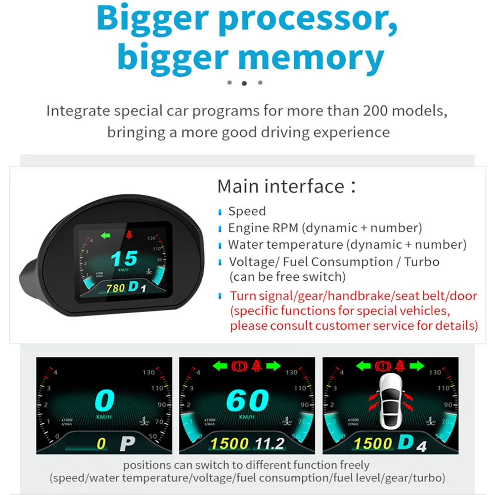 A2 Car HUD Display KM/h MPH Overspeed Alarm Multifunction Driving LCD Stopwatch Car Electronics Accessories Head-up Display
A2 Car HUD Display KM/h MPH Overspeed Alarm Multifunction Driving LCD Stopwatch Car Electronics Accessories Head-up Display