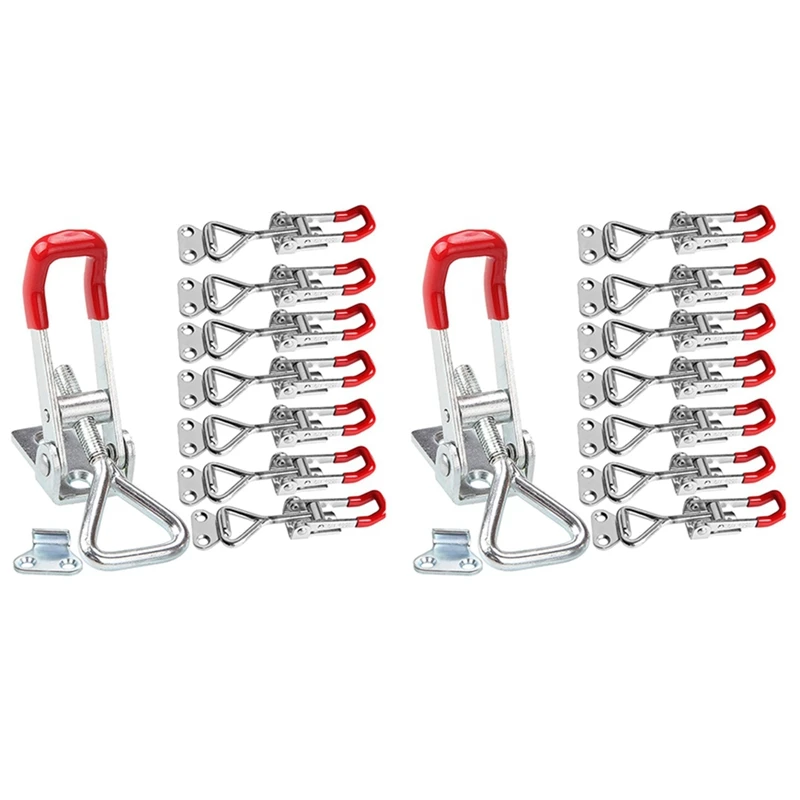 16Pack Pull Latch Clamp Latch 360Lbs Capacity Adjustable Quick Release Draw Latch For Door Latch Hook Toggle Clamp
16Pack Pull Latch Clamp Latch 360Lbs Capacity Adjustable Quick Release Draw Latch For Door Latch Hook Toggle Clamp