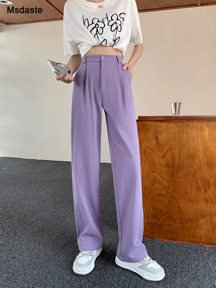 Office Women's Pants High Waist Loose Cotton Full Length Wide Leg Pants Cotton Casual Ladies Trousers Loose Woman Wide Pants
Office Women's Pants High Waist Loose Cotton Full Length Wide Leg Pants Cotton Casual Ladies Trousers Loose Woman Wide Pants