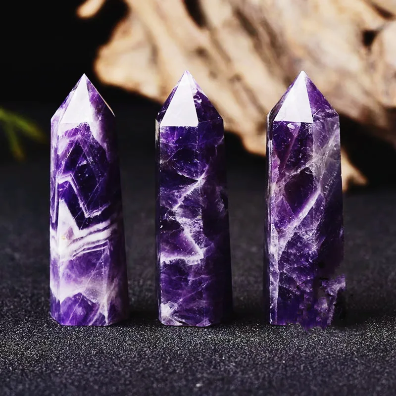 1PC Natural Crystal Fantasy Amethyst Hexagonal Column Crystal Point Mineral Ornament Magic Repair Home Decoration Decoration
1PC Natural Crystal Fantasy Amethyst Hexagonal Column Crystal Point Mineral Ornament Magic Repair Home Decoration Decoration