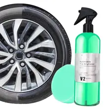 Tire Cleaner Spray Tire Shine Coating Long Lasting Tire Car Care Agent With Deep Nourishment Auto Tire Shine Polishing Spray