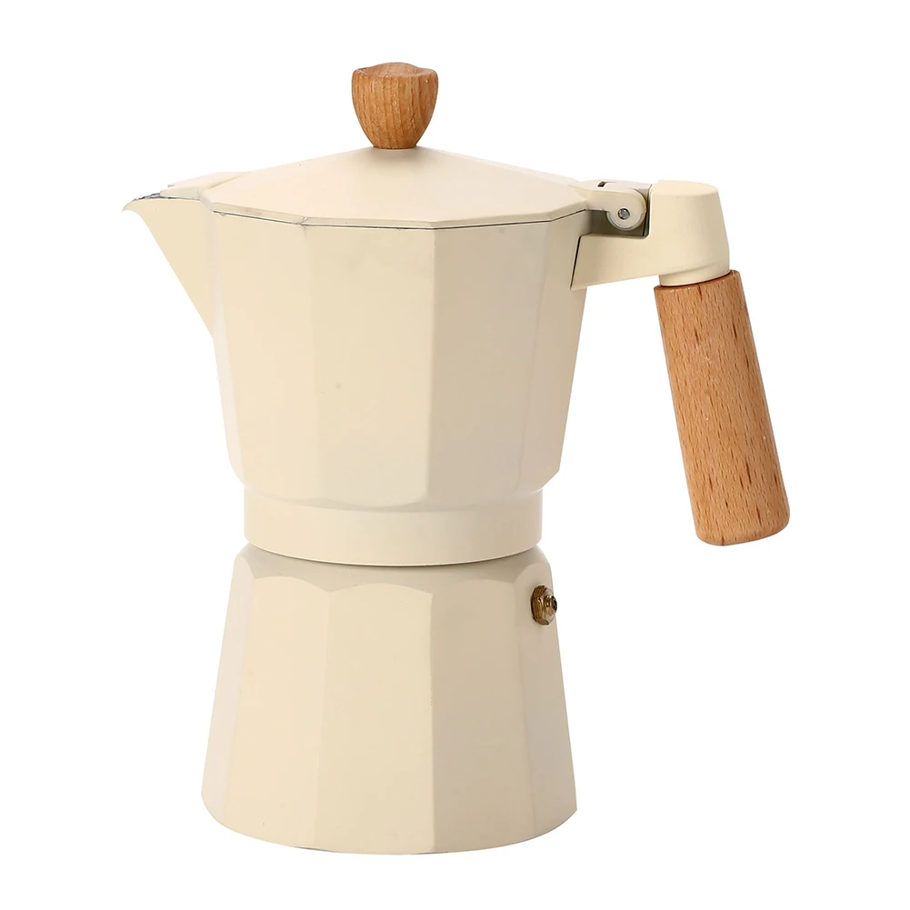Moka Pot Stovetop Espresso Maker 3/6 Cups Coffee Maker With Solid Wood Handle Aluminum+wood Maker Kitchen Coffeeware
Moka Pot Stovetop Espresso Maker 3/6 Cups Coffee Maker With Solid Wood Handle Aluminum+wood Maker Kitchen Coffeeware