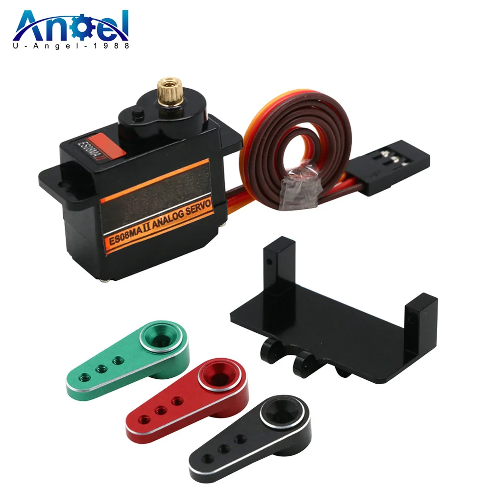 ES08MA II 12g Analog Metal Gear Servo with Mount & 15T Arm for RC Car Model Axial SCX24 Gladiator Upgrade Parts
ES08MA II 12g Analog Metal Gear Servo with Mount & 15T Arm for RC Car Model Axial SCX24 Gladiator Upgrade Parts