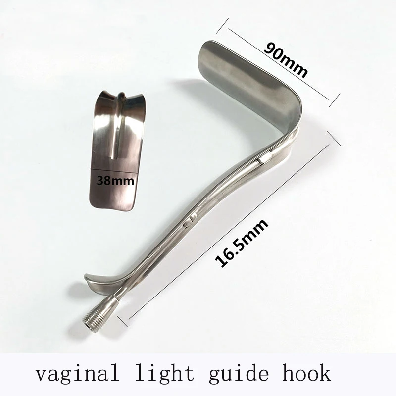 304 stainless steel medical vaginal light guide hook gynecology obstetric hook with cold light source light guide hook
304 stainless steel medical vaginal light guide hook gynecology obstetric hook with cold light source light guide hook
