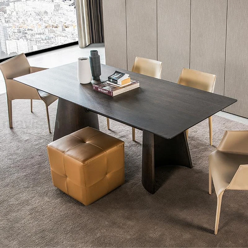 Northern Europe Wooden Dining Table Household Furniture Simplicity Fashion High Quality Smoky Wood Rectangle Table For Kitchen
Northern Europe Wooden Dining Table Household Furniture Simplicity Fashion High Quality Smoky Wood Rectangle Table For Kitchen