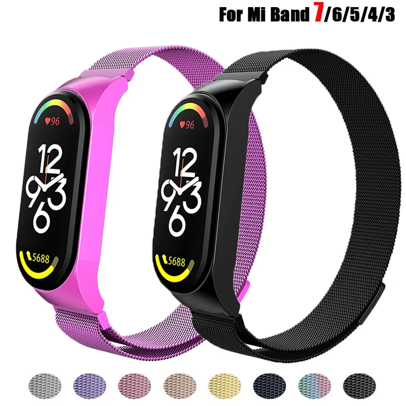 Strap for Xiaomi Mi Band 7 bracelet stainless steel Metal watch wristband Correa Miband band6 band4 for Xiaomi mi band 3 4 5 6 7
Strap for Xiaomi Mi Band 7 bracelet stainless steel Metal watch wristband Correa Miband band6 band4 for Xiaomi mi band 3 4 5 6 7
