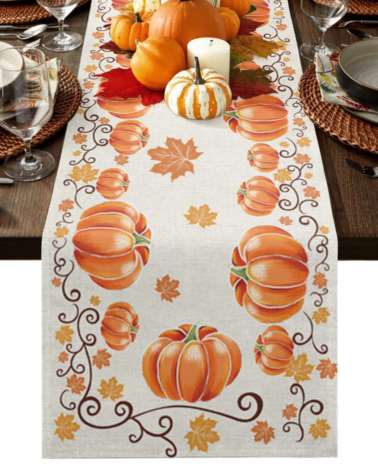 Autumn Thanksgiving Maple Leaf Home Dining Room Decor Table Cloth Wedding Christmas Party Table Runners
Autumn Thanksgiving Maple Leaf Home Dining Room Decor Table Cloth Wedding Christmas Party Table Runners