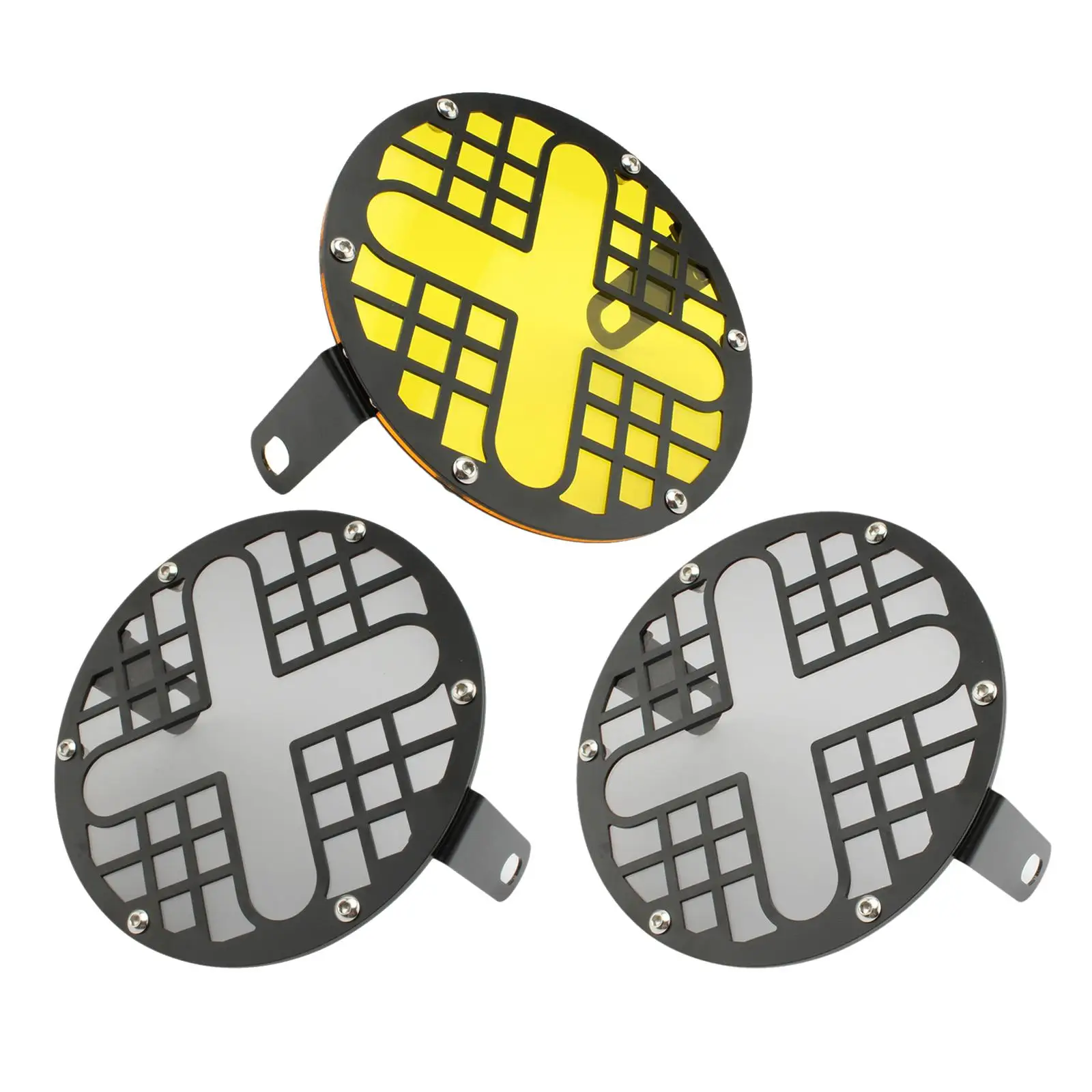 7inch Universal Motorcycle Headlight Covers, Motorbike Front , with Acrylic Board, X Shaped Metal Grille
7inch Universal Motorcycle Headlight Covers, Motorbike Front , with Acrylic Board, X Shaped Metal Grille