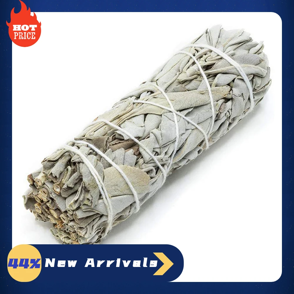 Natural White Sage Grass Incense Indoor Pure Leaf Smoky Home Purification Indoor Purifying Bunch of Clary Sage for New House
Natural White Sage Grass Incense Indoor Pure Leaf Smoky Home Purification Indoor Purifying Bunch of Clary Sage for New House