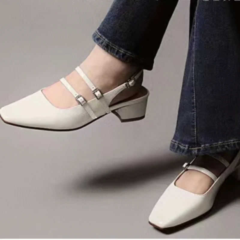 2023 High Quality Shoes for Women Mary Janes Women's High Heels Summer Solid Color Fashion Square Toe Square Heel Heels Women
2023 High Quality Shoes for Women Mary Janes Women's High Heels Summer Solid Color Fashion Square Toe Square Heel Heels Women