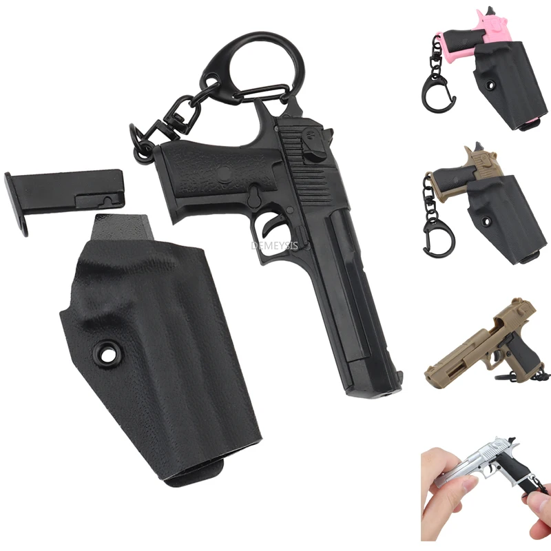 1:4 Tactical Desert Eagle Pistol Shaped Keychain Portable Military Fans Backpack Decoration Trend Gift Mini Gun Model Key Ring
1:4 Tactical Desert Eagle Pistol Shaped Keychain Portable Military Fans Backpack Decoration Trend Gift Mini Gun Model Key Ring
