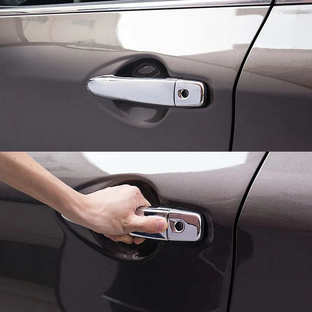 Наружная модификация для Nissan March 2017-2020, хромированная накладка на дверную ручку, декоративная накладка, защитная наклейка
Наружная модификация для Nissan March 2017-2020, хромированная накладка на дверную ручку, декоративная накладка, защитная наклейка