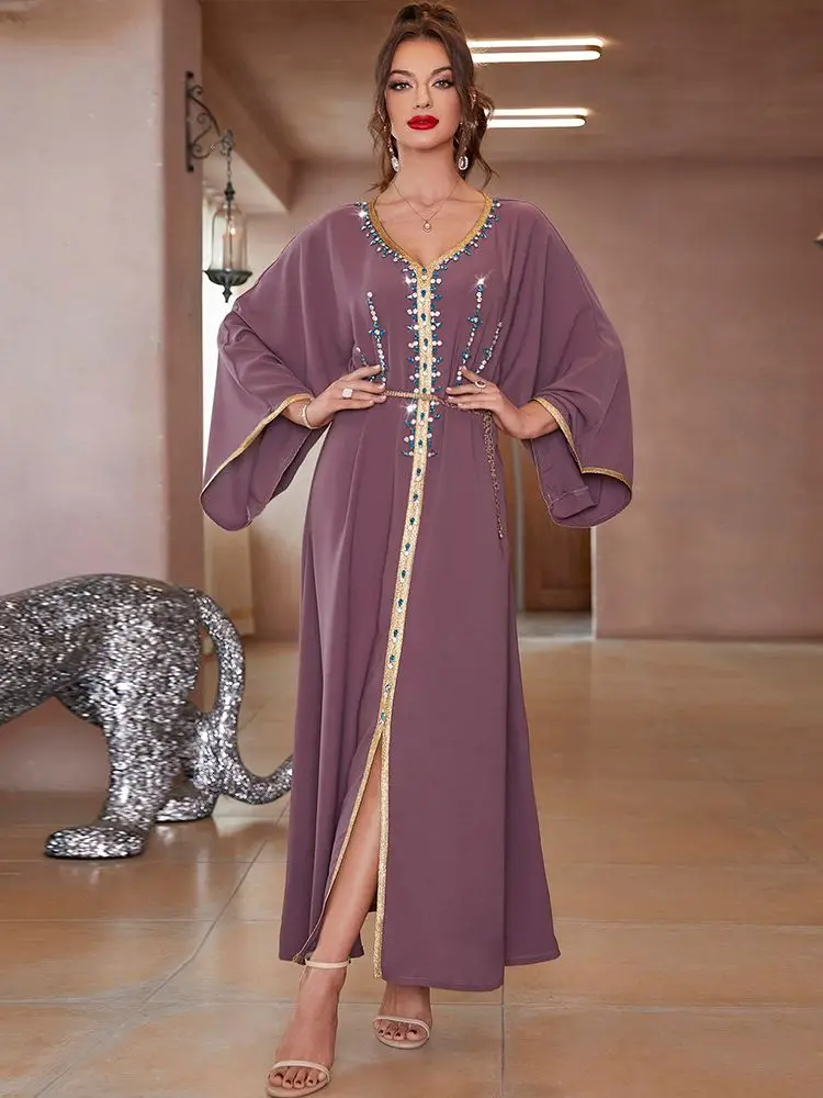 Ramadan Eid Mubarak Kaftans Evening Dresses For Women Satin Abaya Dubai Turkey Islam Arabic Muslim Dress Robe Djellaba Femme
Ramadan Eid Mubarak Kaftans Evening Dresses For Women Satin Abaya Dubai Turkey Islam Arabic Muslim Dress Robe Djellaba Femme