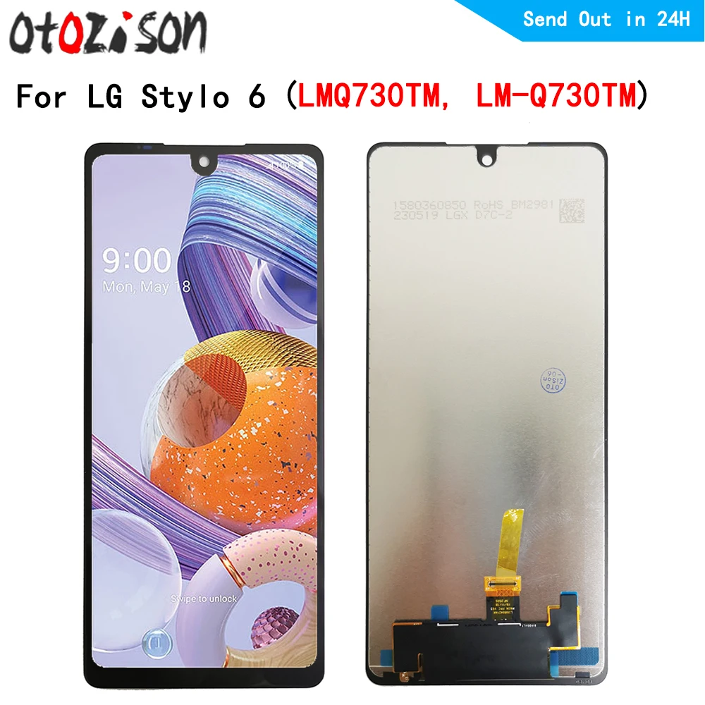 

6.8" IPS Display For LG Stylo 6 LMQ730TM, LM-Q730TM LCD With Frame LCD Screen Touch Panel Digitizer Assembly For LG Stylo6