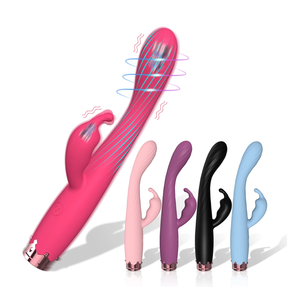 

Массажная палочка для точки G, фаллоимитатор, вибратор-кролик, двойная вибрация, Женский мастурбатор, Стимулятор клитора, секс-игрушки для взрослых женщин