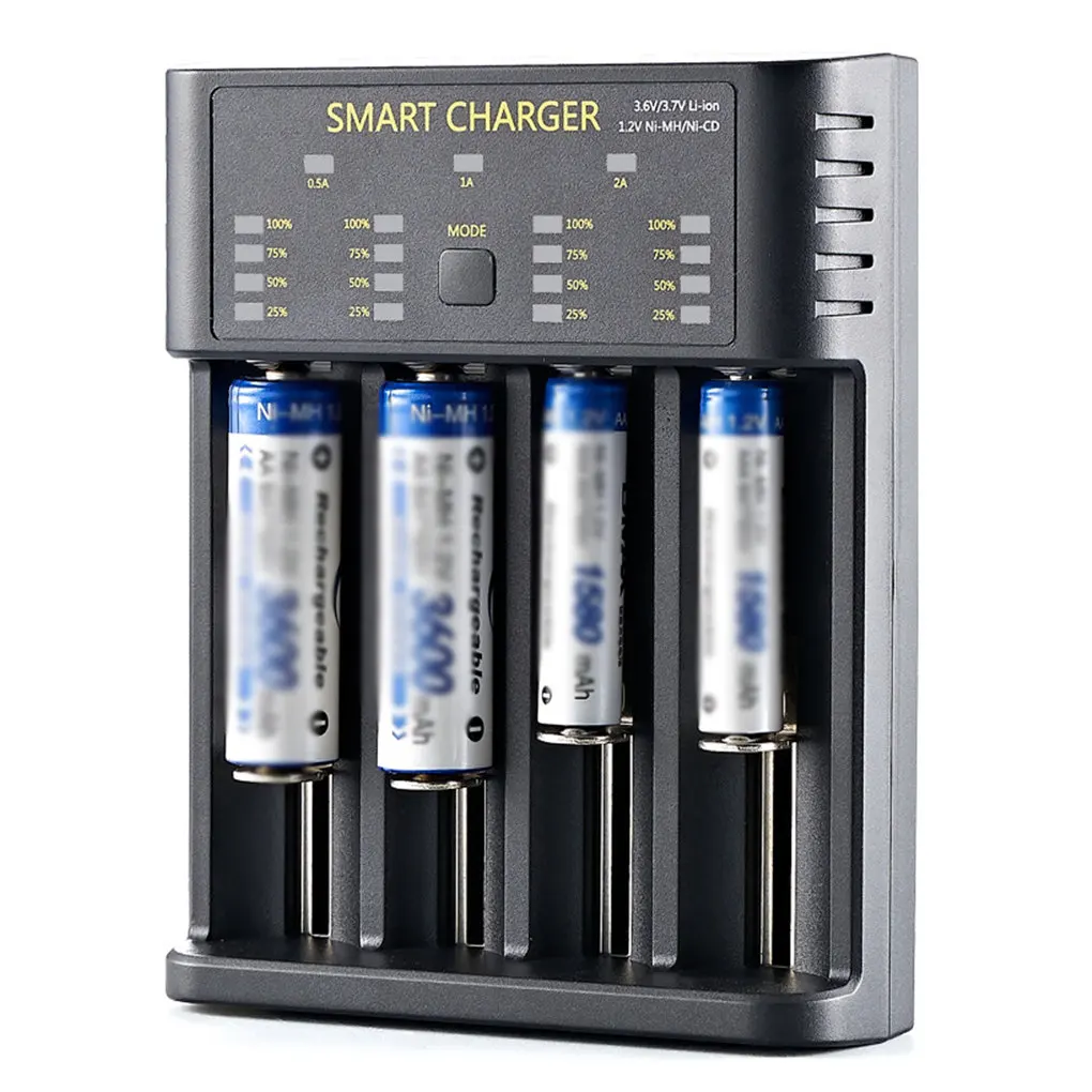 Battery Charger Smart 4 Slots Cell Charging Adapter 18650 Lithium Rechargeable Battery Charger
Battery Charger Smart 4 Slots Cell Charging Adapter 18650 Lithium Rechargeable Battery Charger