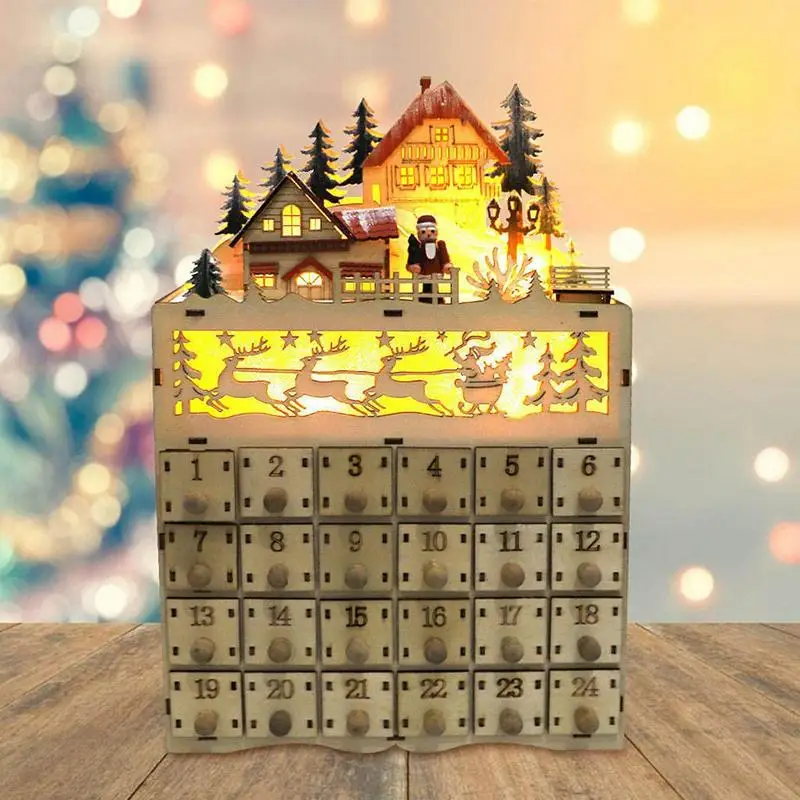 Christmas Countdown Calendar Ornament | Wooden Advent Calendar House with 24 Drawers | Home Countdown to Christmas Decor Gift
Christmas Countdown Calendar Ornament | Wooden Advent Calendar House with 24 Drawers | Home Countdown to Christmas Decor Gift