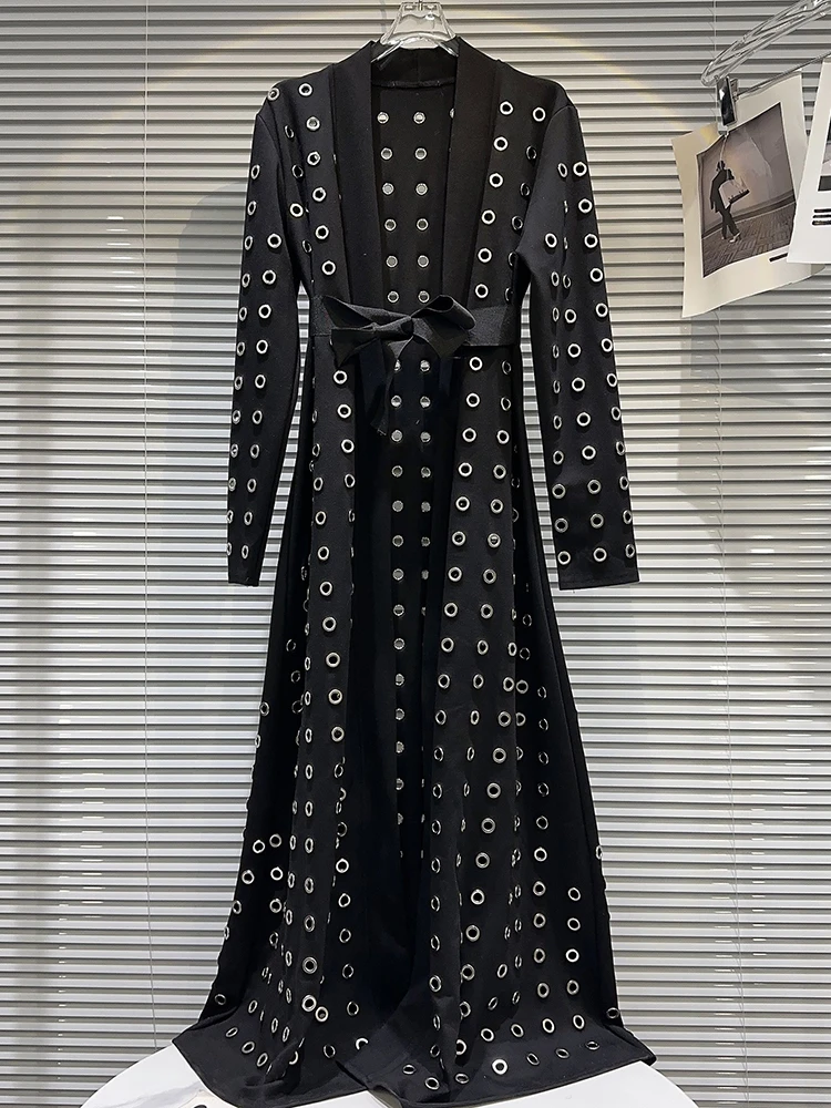 Женское пальто с длинным рукавом, ажурное пальто с металлическим отверстием, верхняя одежда, зима 2023
Женское пальто с длинным рукавом, ажурное пальто с металлическим отверстием, верхняя одежда, зима 2023