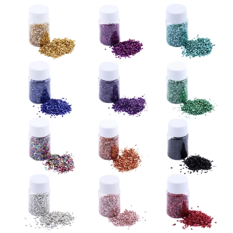 M2EA 12-Bottles Colorful Glass Stones Resin Fillers UV Epoxy Fillings for DIY Crafts
M2EA 12-Bottles Colorful Glass Stones Resin Fillers UV Epoxy Fillings for DIY Crafts