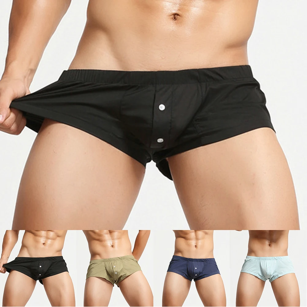2022 Men Underwear Button Pouch Comfy Soft Solid Sexy Low Waist Boxer Briefs Underwear U Convex Pouch Lingerie Underpants Hot
2022 Men Underwear Button Pouch Comfy Soft Solid Sexy Low Waist Boxer Briefs Underwear U Convex Pouch Lingerie Underpants Hot
