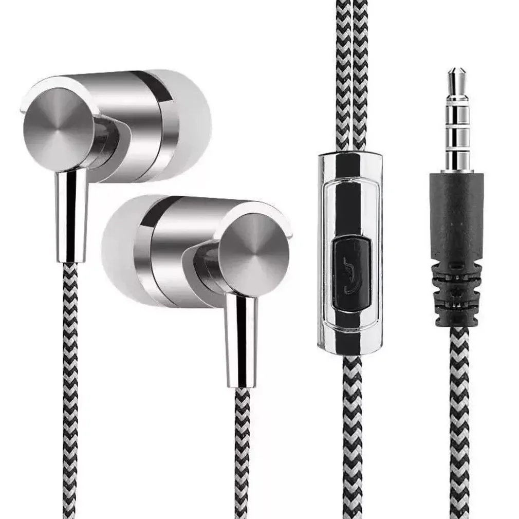 

Professional In Ear Music Earphones 200Hz-20000KHz 32 ohm Color Cloth Line Heavy Bass Sound Universal Mobile Phone Headset