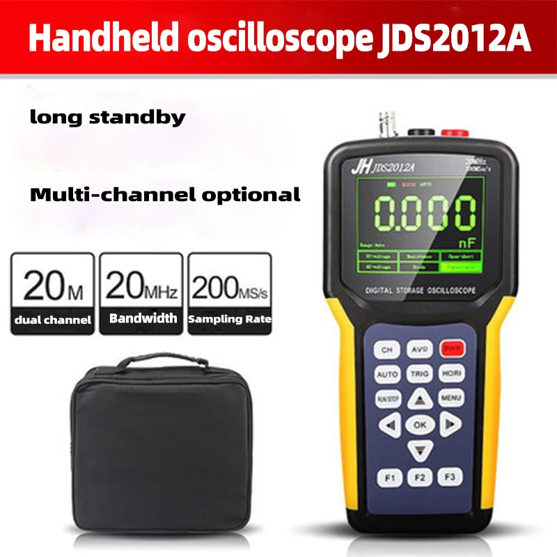 JDS2012A Professional Digital Oscilloscope Kit+Waveform Generator Portable USB 1Channels 20MHz 200MSa/s Diode Measurements
JDS2012A Professional Digital Oscilloscope Kit+Waveform Generator Portable USB 1Channels 20MHz 200MSa/s Diode Measurements