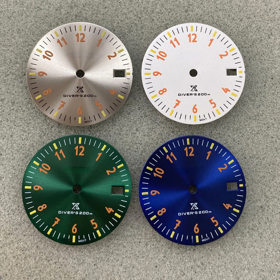 28.5mm Digital Dial Modified Single Calendar Dial with Green Luminous for Installing NH35/NH36 Movement S Dial Nh35 Dial Blue
28.5mm Digital Dial Modified Single Calendar Dial with Green Luminous for Installing NH35/NH36 Movement S Dial Nh35 Dial Blue