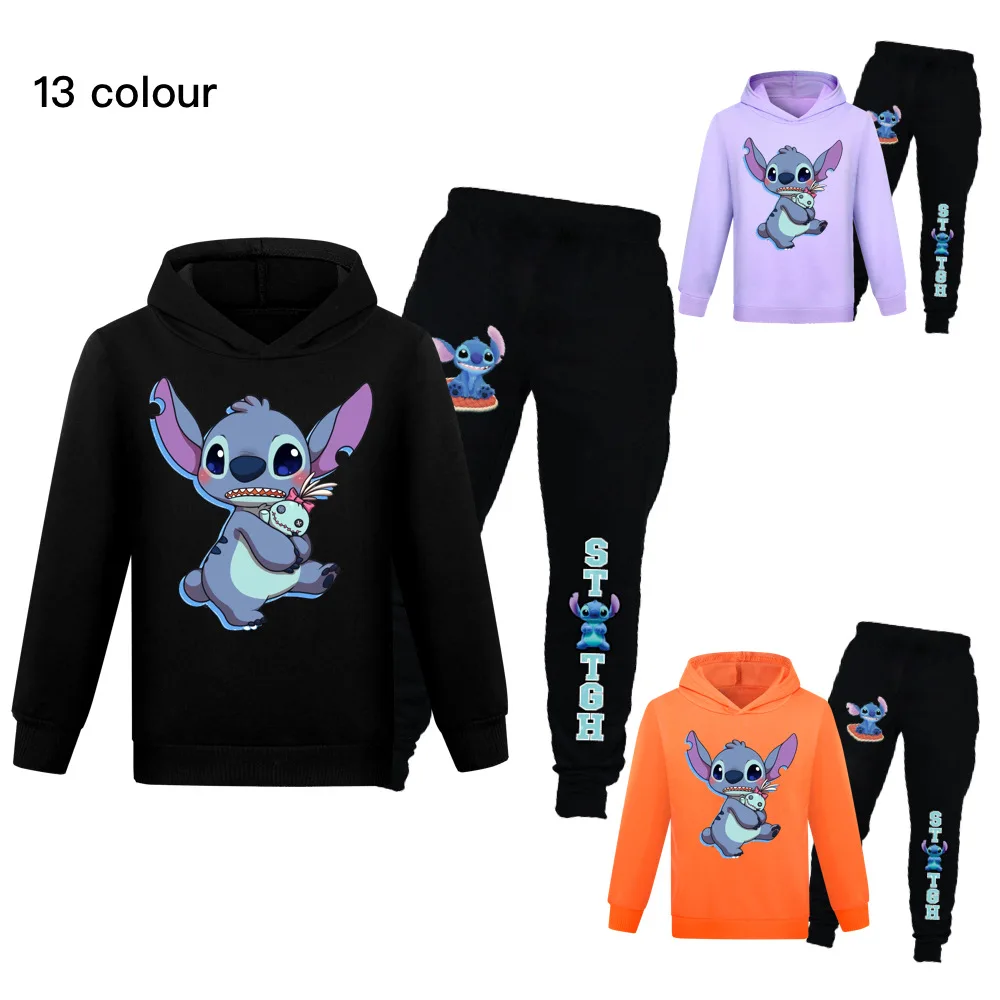 Disney Stitch Clothes Kids Pullover Hoodies Pants 2pcs Sets Boys Cartoon Leisure Sportsuit Children's Clothing Girls Outfits
Disney Stitch Clothes Kids Pullover Hoodies Pants 2pcs Sets Boys Cartoon Leisure Sportsuit Children's Clothing Girls Outfits