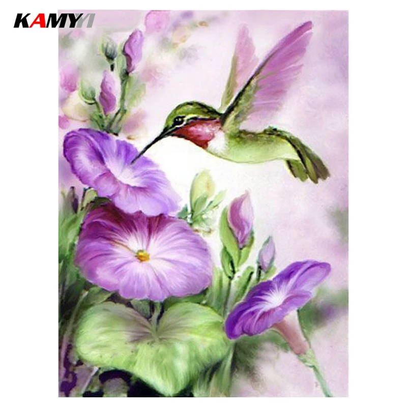 New DIY Diamond Embroidery Diamond Bloom Purple Flowers Hummingbird Painting Diamond Mosaic Embroidery Cross Stitch Home Decor
New DIY Diamond Embroidery Diamond Bloom Purple Flowers Hummingbird Painting Diamond Mosaic Embroidery Cross Stitch Home Decor