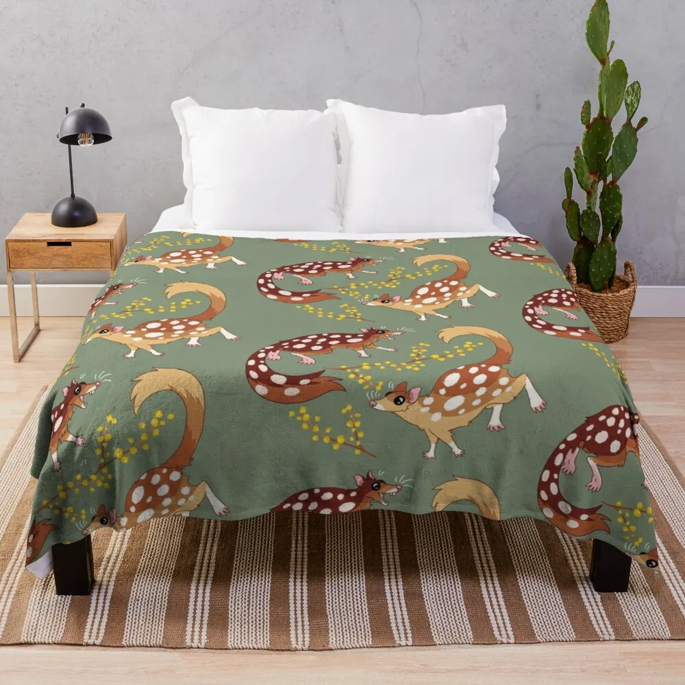 Quolls and Wattle Throw Blanket Throw Rug Hairy Blanket Soft Sleeping Bag Blanket
Quolls and Wattle Throw Blanket Throw Rug Hairy Blanket Soft Sleeping Bag Blanket