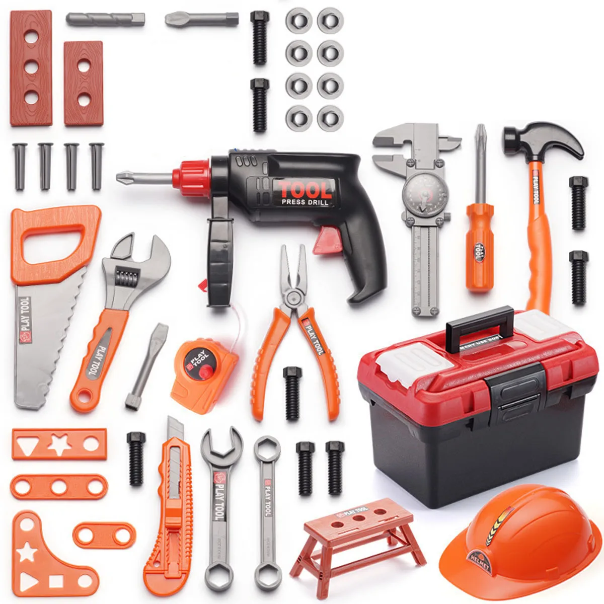 Children's Toolbox Engineer Simulation Repair Tools Electric Drill Tool Kit Play Toy Box Set for Children's Day Gift 
Children's Toolbox Engineer Simulation Repair Tools Electric Drill Tool Kit Play Toy Box Set for Children's Day Gift