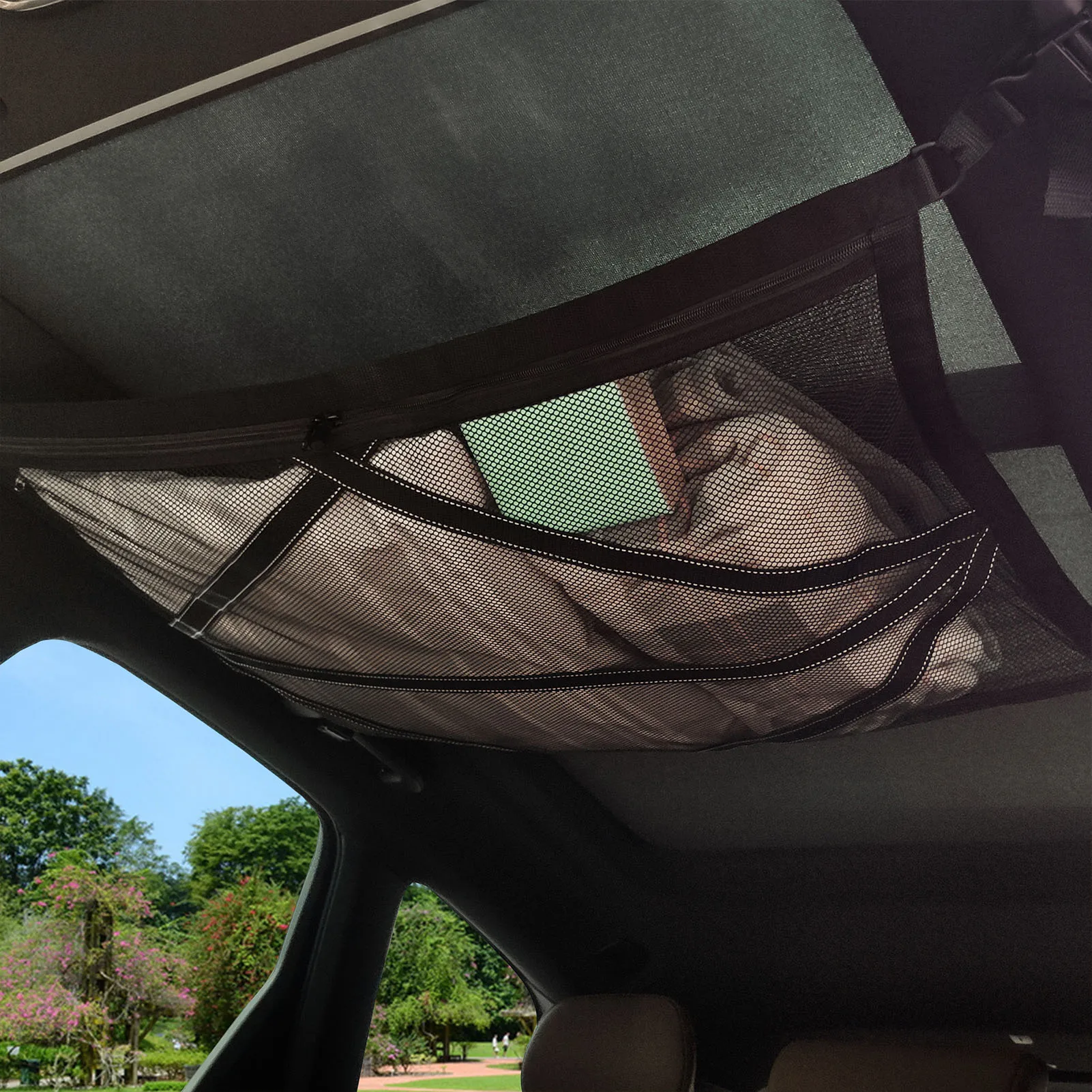 Car Ceiling Storage Net Outdoor Travel Self-Driving Car Top Storage Mesh Bag Durable Car Ceiling Cargo Net Pocket For Road Trip
Car Ceiling Storage Net Outdoor Travel Self-Driving Car Top Storage Mesh Bag Durable Car Ceiling Cargo Net Pocket For Road Trip