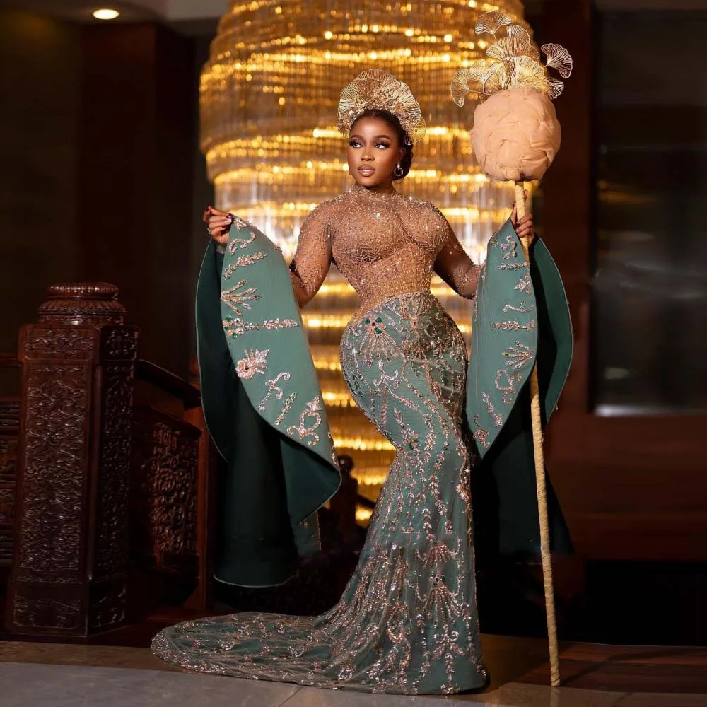 Платье для выпускного Aso Ebi с расклешенными рукавами, платье для выпускного вечера с юбкой годе, выполненное на заказ, украшенное бисером, блестками, женское ДРАПИРОВАННОЕ ПЛАТЬЕ
Платье для выпускного Aso Ebi с расклешенными рукавами, платье для выпускного вечера с юбкой годе, выполненное на заказ, украшенное бисером, блестками, женское ДРАПИРОВАННОЕ ПЛАТЬЕ