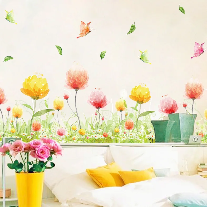 New Wall Stickers Flowers Fantasy Pansy Cozy Living Room Bedroom decoration Self-adhesive Wall Decals Vinyl removable Wallpaper
New Wall Stickers Flowers Fantasy Pansy Cozy Living Room Bedroom decoration Self-adhesive Wall Decals Vinyl removable Wallpaper