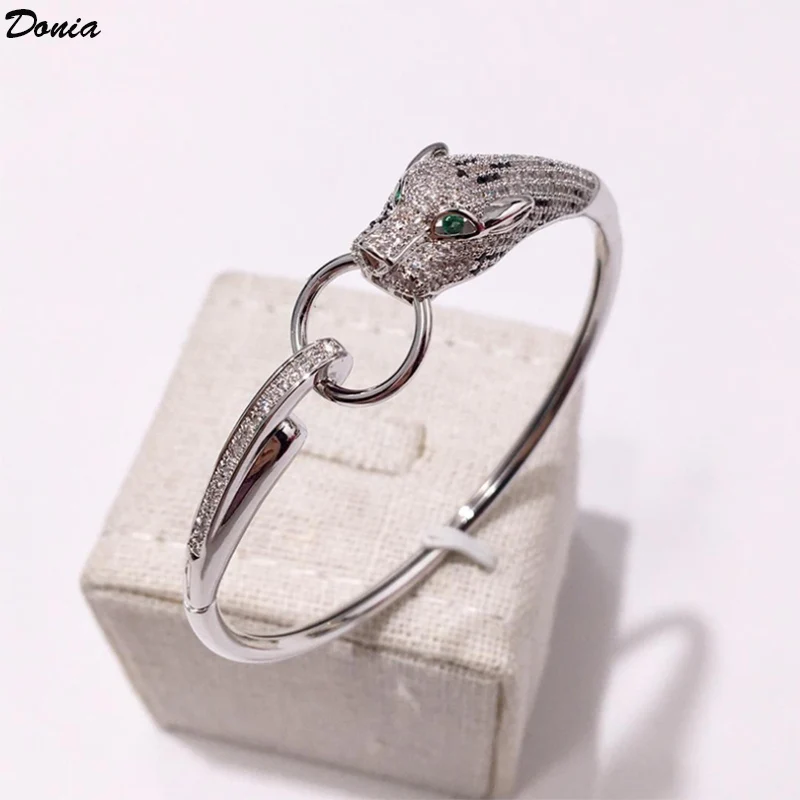 Donia jewelry Fashion European and American style animal bracelet copper inlaid AAA zircon bracelet ring leopard bracelet
Donia jewelry Fashion European and American style animal bracelet copper inlaid AAA zircon bracelet ring leopard bracelet