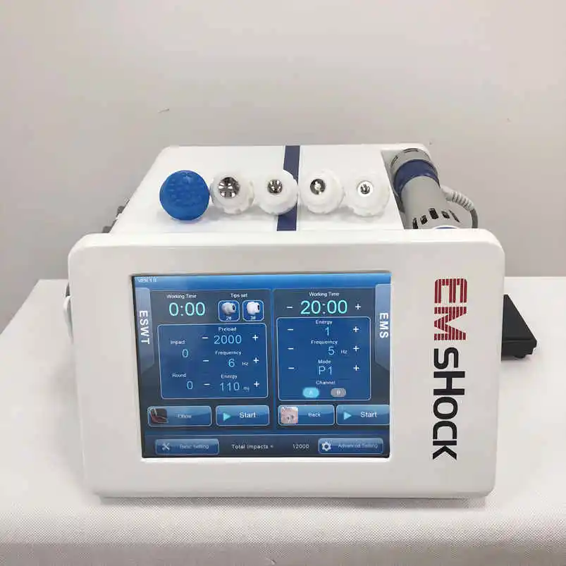

ESWT EMShock Electromagnetic Shockwave ED Therapy Machine with EMS Physiotherapy