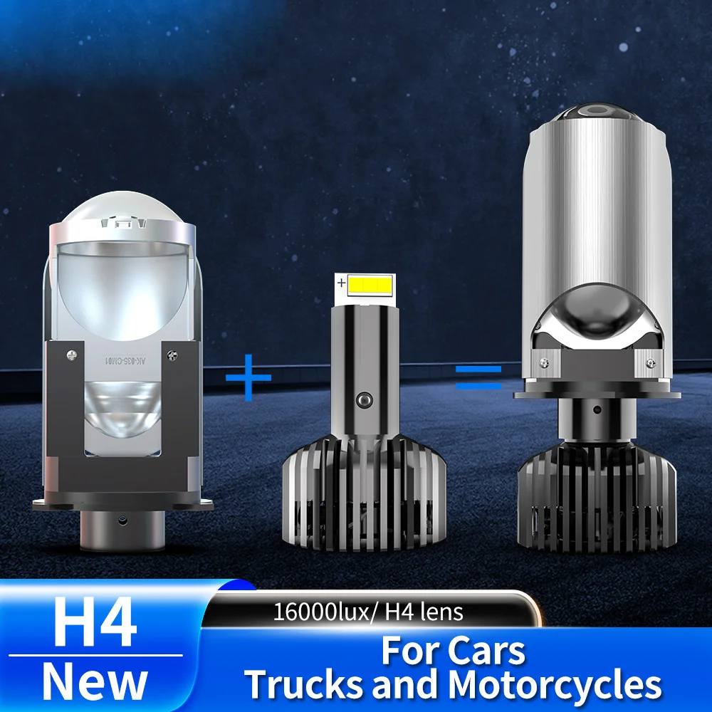 Mini H4 Double Bi LED Projector Lens Retrofit for Motorcycle and Car, FISH EYE LENS HD Condenser Large Lens
Mini H4 Double Bi LED Projector Lens Retrofit for Motorcycle and Car, FISH EYE LENS HD Condenser Large Lens